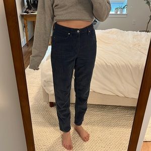 BDG Corduroy Blue Mom High Rise Pant